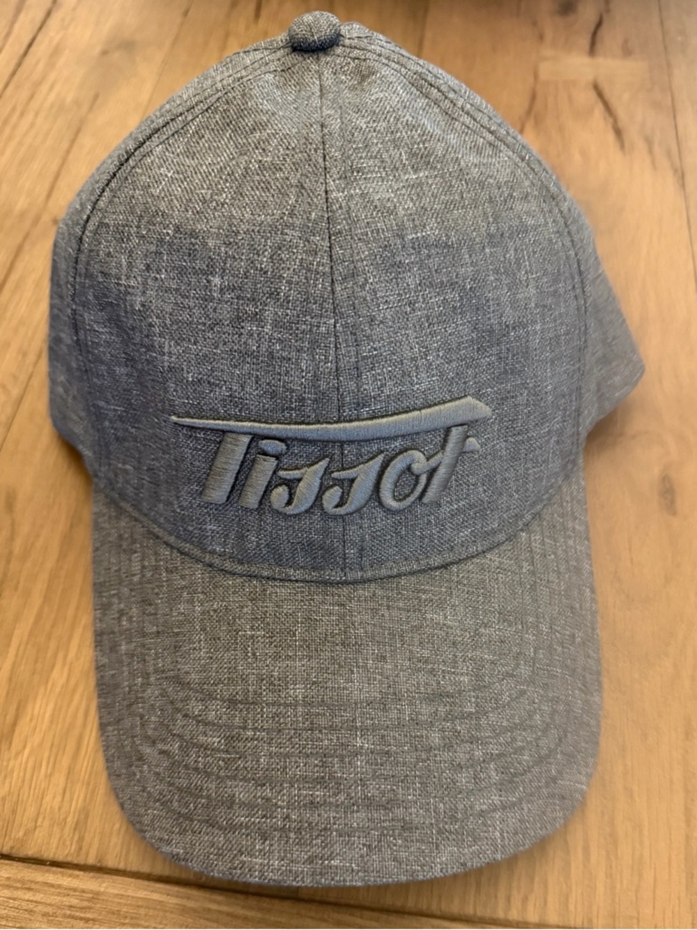 Tissot Gray Strapback Hat Minimalist Cap Adjustable NWOT